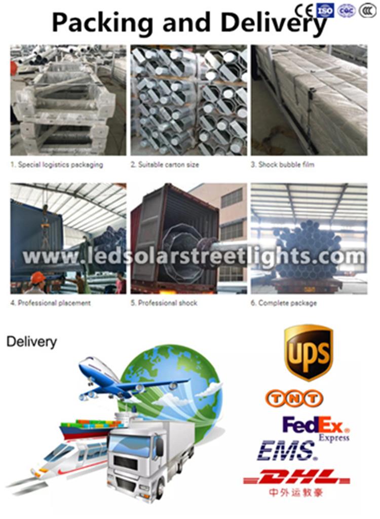 Deliver,Shipping and Serving ofoctagonal pole